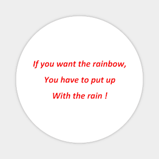 Rain Bow Shirt Magnet